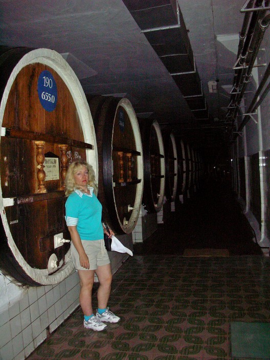 In the barrel cellar
